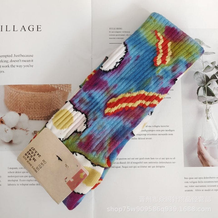 Wholesale socks medium tube long men's towel bottom by graffiti cotton sports socks skateboard socks Socks JoyasDeChina No. 26 color All yards Wholesale Jewelry JoyasDeChina Joyas De China