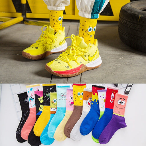 Wholesale Socks Men's Long Barrel Cotton Cartoon Basketball Socks Socks JoyasDeChina Wholesale Jewelry JoyasDeChina Joyas De China