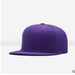 Wholesale Solid Color Polyester Fiber Flat Brim Cap Baseball Cap Hip Hop Hat Adjustable JDC-FH-Qiuj001 Fashionhat 秋婕 purple Wholesale Jewelry JoyasDeChina Joyas De China