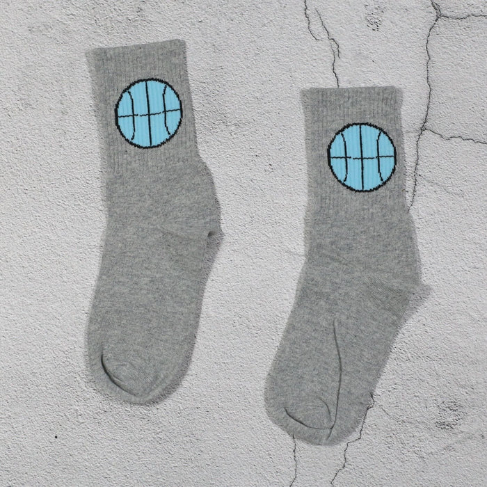 Wholesale Solid Color Socks Female Couple Running Sports Socks Socks Men's Mid-barrel Long Socks Socks JoyasDeChina Long ball Gray Wholesale Jewelry JoyasDeChina Joyas De China