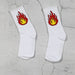 Wholesale Solid Color Socks Female Couple Running Sports Socks Socks Men's Mid-barrel Long Socks Socks JoyasDeChina Long tube single flame White Wholesale Jewelry JoyasDeChina Joyas De China