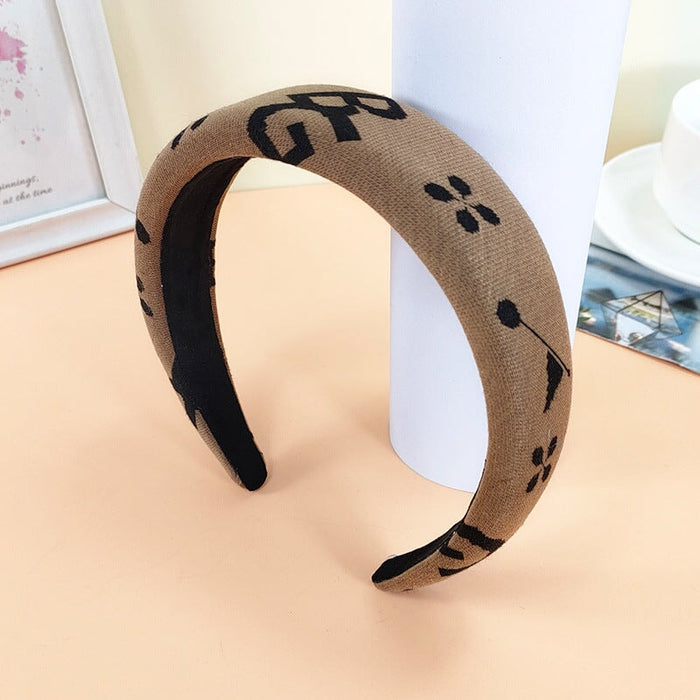 Wholesale Sponge Check Fabric Headband (F)JDC-HD-O385 Headband 潮炫 D Wholesale Jewelry JoyasDeChina Joyas De China