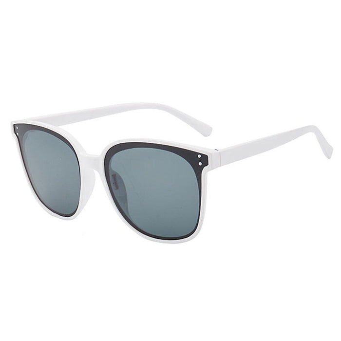 Wholesale square retro big face slim PC sunglassesJDC-SG-JinF004 sunglasses 季丰 white1 Wholesale Jewelry JoyasDeChina Joyas De China