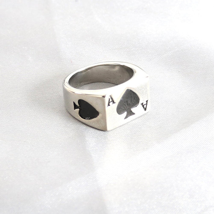 Wholesale Stainless Steel Ace of Spades Rings JDC-RS-MRD040 Rings 美日德 Wholesale Jewelry JoyasDeChina Joyas De China