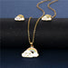 Wholesale Stainless Steel Drip Oil Love Necklace Earrings JDC-ES-MINGM019 Earrings 敏萌 Wholesale Jewelry JoyasDeChina Joyas De China