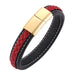 Wholesale Stainless Steel Leather Braided Men's Bracelet JDC-BT-RShen030 Bracelet 日盛 Wholesale Jewelry JoyasDeChina Joyas De China