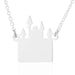 Wholesale Stainless Steel Silver Hollow Necklace（F）MOQ≥3 JDC-NE-SS002 necklaces 双硕 MOQ3 XL379S Wholesale Jewelry JoyasDeChina Joyas De China