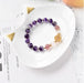 Wholesale Strawberry Crystal Amethyst Hollow Ball Bracelet JDC-BT-Weiy009 Bracelet 唯逸 Wholesale Jewelry JoyasDeChina Joyas De China