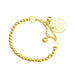 Wholesale Stretch Ball Gold Coin Titanium Steel 18k Real Gold Plated Bracelet JDC-BT-XYi002 Bracelet 鑫艺 Wholesale Jewelry JoyasDeChina Joyas De China