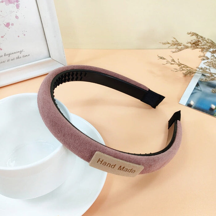 Wholesale Suede Sponge Headband JDC-HD-O373 Headband 潮炫 Wholesale Jewelry JoyasDeChina Joyas De China