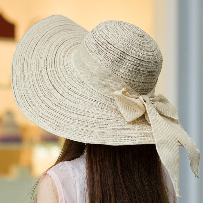 Wholesale Summer Women Cotton Sunscreen Beach Hat Outdoor Foldable Straw Hat JDC-FH-Qiuj007 Fashionhat 秋婕 Wholesale Jewelry JoyasDeChina Joyas De China
