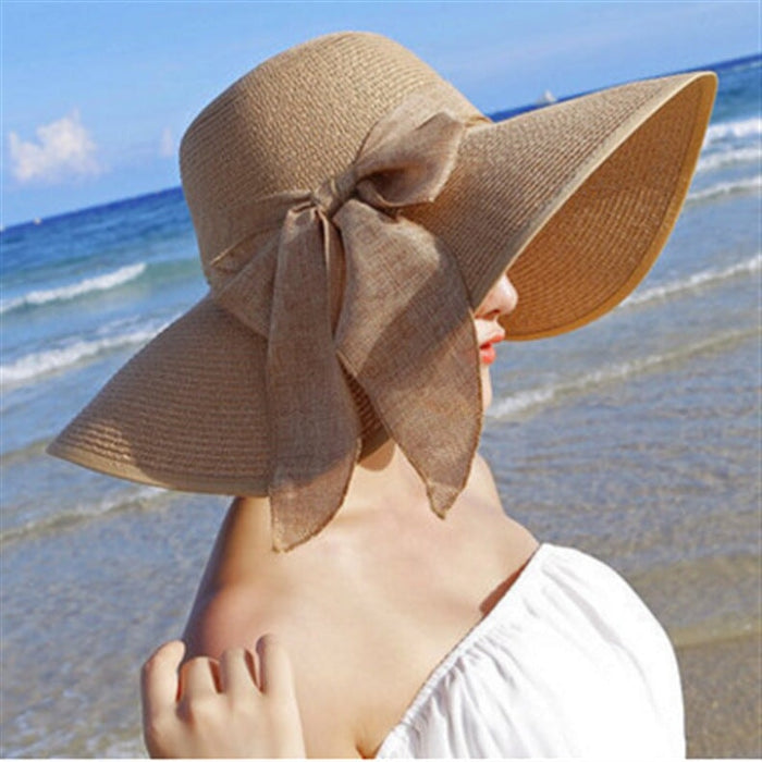 Wholesale Summer Women Cotton Sunscreen Beach Hat Outdoor Foldable Straw Hat JDC-FH-Qiuj008 Fashionhat 秋婕 khaki M(56-58cm) Wholesale Jewelry JoyasDeChina Joyas De China