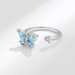 Wholesale Swivel Ring Blue Rhinestone Marquise Butterfly Ring JDC-RS-YZM079 Rings 伊之美 Wholesale Jewelry JoyasDeChina Joyas De China