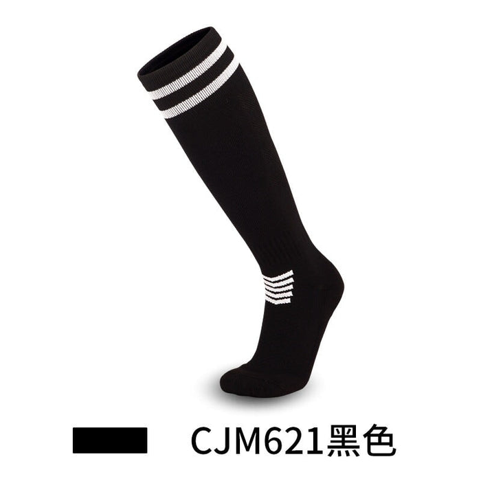 Wholesale Tall Football Socks Polyester High Elastic Silk Sports Socks JDC-SK-LingTu005 Sock 领途 black S(28-33) Wholesale Jewelry JoyasDeChina Joyas De China