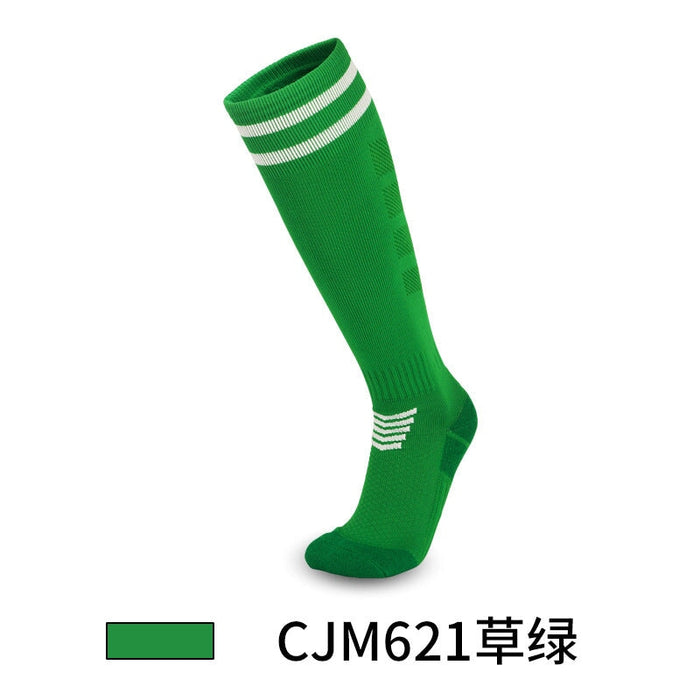 Wholesale Tall Football Socks Polyester High Elastic Silk Sports Socks JDC-SK-LingTu005 Sock 领途 green S(28-33) Wholesale Jewelry JoyasDeChina Joyas De China