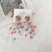 Wholesale tassel acrylic earrings JDC-ES-LIUM010 Earrings 榴芒 54393-RDBU Wholesale Jewelry JoyasDeChina Joyas De China