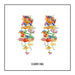 Wholesale tassel acrylic earrings JDC-ES-LIUM010 Earrings 榴芒 color Wholesale Jewelry JoyasDeChina Joyas De China