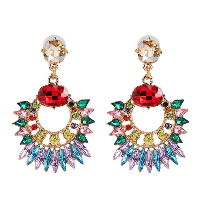 Wholesale tassel alloy earrings JDC-ES-LIUM048 Earrings 榴芒 color Wholesale Jewelry JoyasDeChina Joyas De China