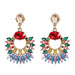 Wholesale tassel alloy earrings JDC-ES-LIUM048 Earrings 榴芒 color Wholesale Jewelry JoyasDeChina Joyas De China