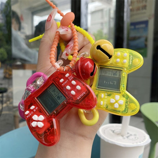 Wholesale Tetris Transparent Handle Game Machine Mini Handheld Electronic Game Machine Keychain Keychains JoyasDeChina Wholesale Jewelry JoyasDeChina Joyas De China