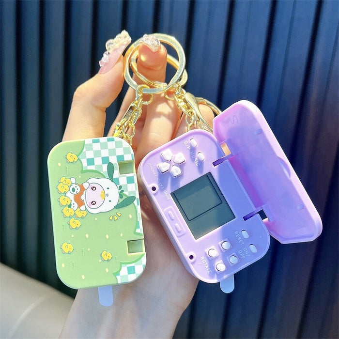 Wholesale Tetris Transparent Handle Game Machine Mini Handheld Electronic Game Machine Keychain Keychains JoyasDeChina Wholesale Jewelry JoyasDeChina Joyas De China