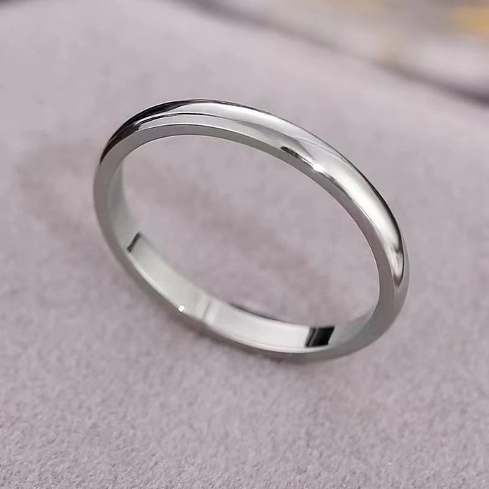 Wholesale Titanium Steel Frosted Smooth Plain Circle Couple Rings JDC-RS-Kucai011 Rings 酷彩 611silver 6 Wholesale Jewelry JoyasDeChina Joyas De China