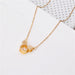 Wholesale Titanium Steel Gold Necklace （F）JDC-NE-Kucai003 necklaces 酷彩 833-Golden Wholesale Jewelry JoyasDeChina Joyas De China