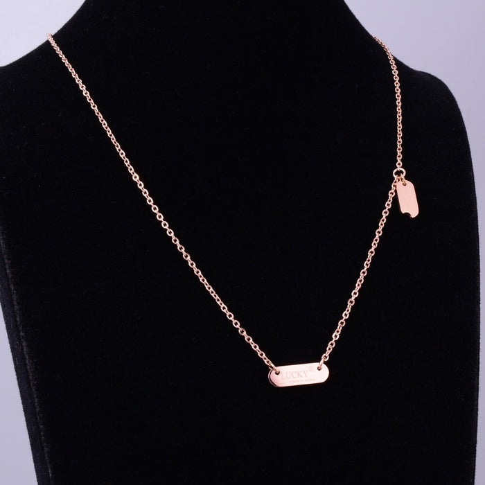 Wholesale Titanium Steel Plated 18k Gold Necklace JDC-NE-YS051 Necklaces 艺昇 Wholesale Jewelry JoyasDeChina Joyas De China