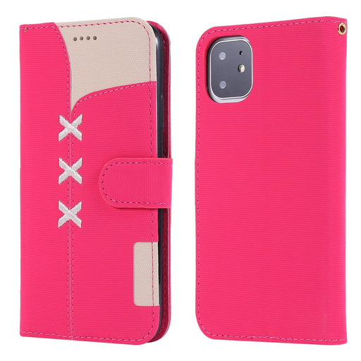 Wholesale TPU Leather Bracket Insert Card Flip Phone Case For iPhone JDC-PC-Yinuo005 phone case 一诺 rose red iPhone11 Wholesale Jewelry JoyasDeChina Joyas De China
