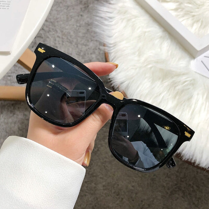 Wholesale transparent pc sunglasses JDC-SG-JinF010 Sunglasses 季丰 Black frame1 Wholesale Jewelry JoyasDeChina Joyas De China