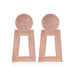 Wholesale Trapezoid Geometric Metal Earrings JDC-ES-D609 Earrings 晴雯 Wholesale Jewelry JoyasDeChina Joyas De China