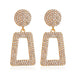 Wholesale Trapezoid Gold Flash Rhinestone Geometric Earrings JDC-ES-D613 Earrings 晴雯 01kc gold 1061 Wholesale Jewelry JoyasDeChina Joyas De China
