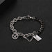 Wholesale Two Tone Stitching Titanium Steel Couple Bracelet JDC-BT-Yixin005 Bracelet 壹芯 Wholesale Jewelry JoyasDeChina Joyas De China