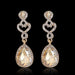 Wholesale Vintage Glass WaterDrop Alloy Earrings JDC-ES-GSDB007 Earrings 丹比华比 Wholesale Jewelry JoyasDeChina Joyas De China