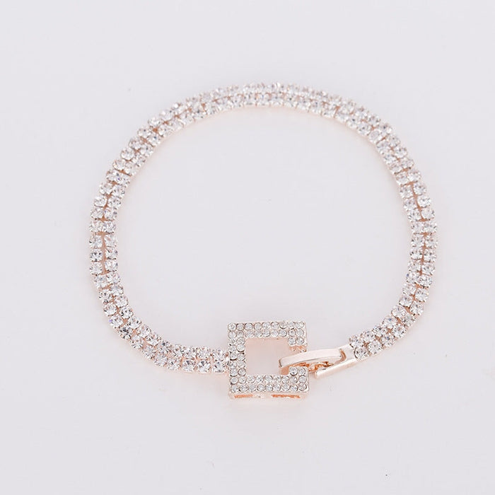 Wholesale vintage rhinestone bracelet JDC-BT-ZHONGW003 Bracelet 众薇 Rose Gold Wholesale Jewelry JoyasDeChina Joyas De China