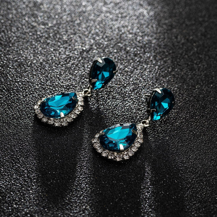 Wholesale water drop shape earrings JDC-ES-ZHONGW027 Earrings 众薇 Wholesale Jewelry JoyasDeChina Joyas De China