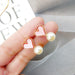 Wholesale white alloy earrings JDC-ES-Fangong0012 Earrings 巩凡 10#ER1411-2 3 Wholesale Jewelry JoyasDeChina Joyas De China