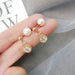 Wholesale white alloy earrings JDC-ES-Fangong0013 Earrings 巩凡 15#ER1533-3 3 Wholesale Jewelry JoyasDeChina Joyas De China