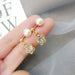 Wholesale white alloy earrings JDC-ES-Fangong0013 Earrings 巩凡 16#ER1533-6 3 Wholesale Jewelry JoyasDeChina Joyas De China