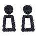 Wholesale White Alloy Earrings JDC-ES-Qiand002 Earrings 纤迪 black Wholesale Jewelry JoyasDeChina Joyas De China