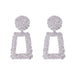 Wholesale White Alloy Earrings JDC-ES-Qiand002 Earrings 纤迪 Silver Wholesale Jewelry JoyasDeChina Joyas De China