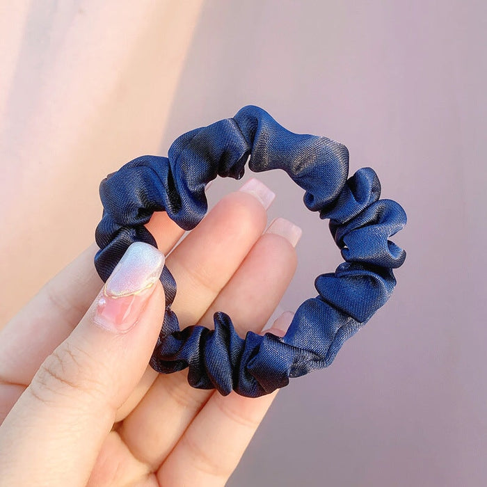 Wholesale white cloth hair bands JDC-HS-h401 Hair Scrunchies 妙德 10# navy blue Wholesale Jewelry JoyasDeChina Joyas De China