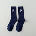 Wholesale white cotton socks JDC-SK-Qihen004 Sock 圻恒 purple blue one size Wholesale Jewelry JoyasDeChina Joyas De China
