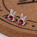 Wholesale white rhinestone earrings JDC-ES-Fangong004 Earrings 巩凡 34 Wholesale Jewelry JoyasDeChina Joyas De China