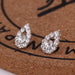 Wholesale white rhinestone earrings JDC-ES-Fangong004 Earrings 巩凡 35 Wholesale Jewelry JoyasDeChina Joyas De China