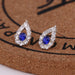 Wholesale white rhinestone earrings JDC-ES-Fangong004 Earrings 巩凡 36 Wholesale Jewelry JoyasDeChina Joyas De China