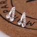Wholesale white rhinestone earrings JDC-ES-Fangong004 Earrings 巩凡 37 Wholesale Jewelry JoyasDeChina Joyas De China