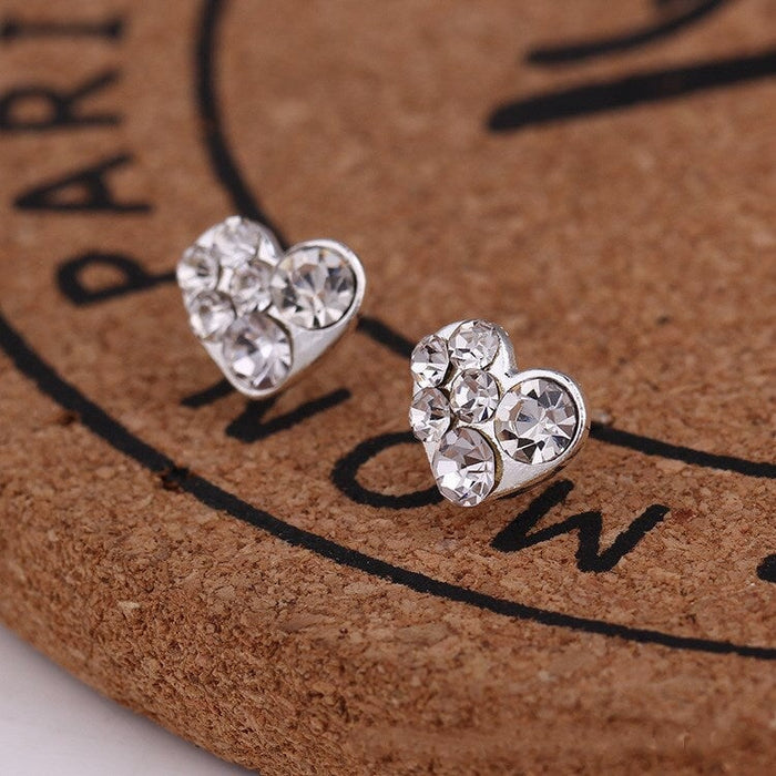 Wholesale white rhinestone earrings JDC-ES-Fangong005 Earrings 巩凡 38 Wholesale Jewelry JoyasDeChina Joyas De China