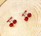 Wholesale white rhinestone earrings JDC-ES-Fangong005 Earrings 巩凡 48 Wholesale Jewelry JoyasDeChina Joyas De China