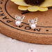 Wholesale white rhinestone earrings JDC-ES-Fangong006 Earrings 巩凡 31 Wholesale Jewelry JoyasDeChina Joyas De China